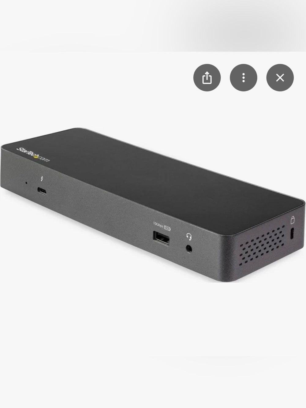 StarTech.com Thunderbolt 3 Dock with USB-C Compatibility TB3CDK2DP